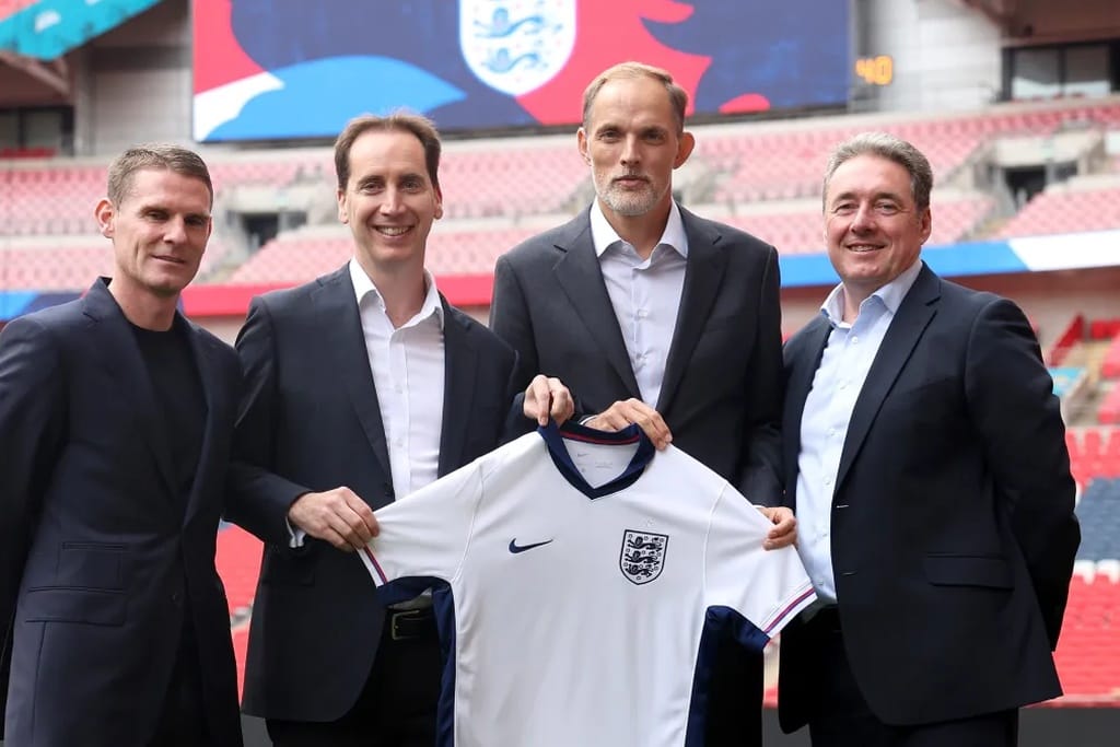 图赫尔2024年出任英格兰主帅并非董事会一致决议；足协秘密支持因凡蒂诺引争议